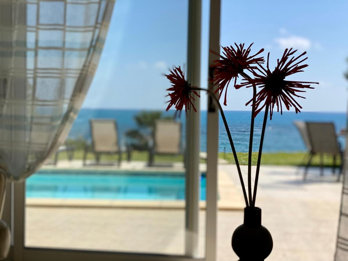 Amazing Front Line Villa In Coral Bay Peyia Bagian luar foto